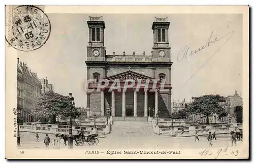 Paris - 10 - Eglise Saint Vincent de Paul - Cartes postales