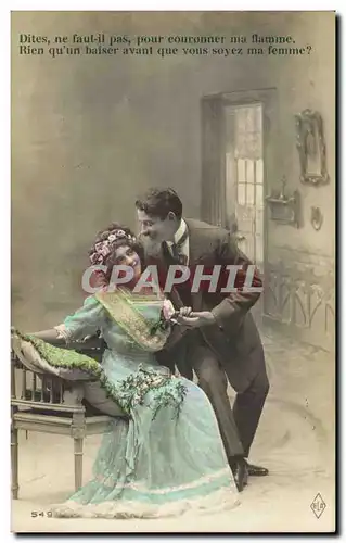 Fantaisie - Couple - Romance in the air - Cartes postales