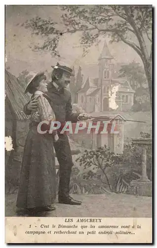 Fantaisie - Couple - Happy walk in the sunshine - Cartes postales