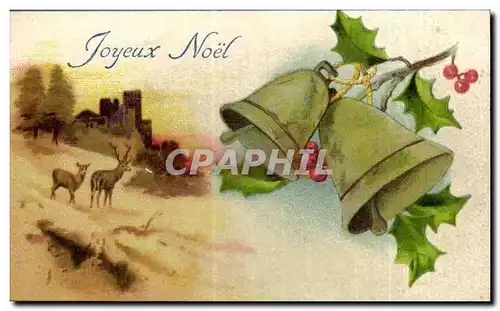 Fetes - Joyeux Noel - biche - cerf - deer - Cartes postales