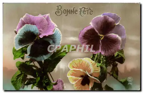 Fetes - Bonne Fete - Pensee - Pansy - Ansichtskarte AK