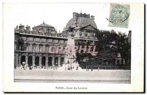 Paris - 1 - Cour du Louvre - Cartes postales