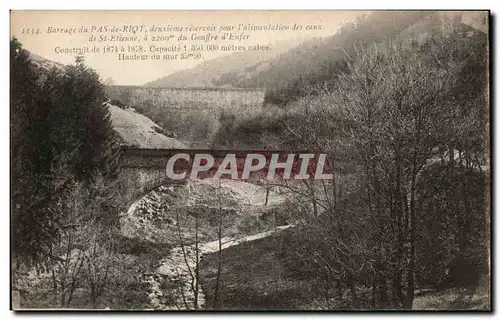 Saint Etienne - Barrage du Pas de Riot a 2200m a Gouffre d'Enfer - Cartes postales