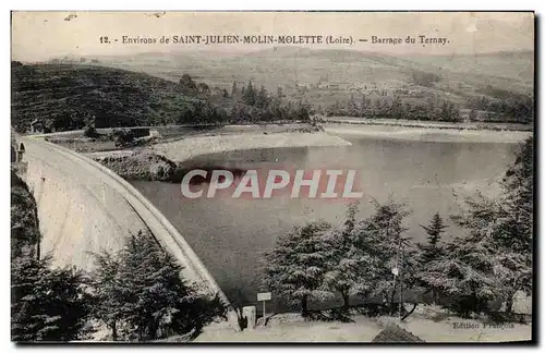 Environs de Saint Julien Molin Molette - Barrage du Ternay - Cartes postales