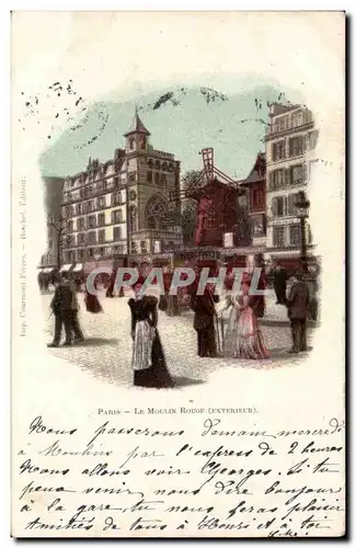 Paris - 18 - Le Moulin Rouge - Illustration - Montmartre - red mill - Cartes postales