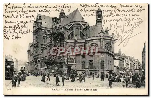 Paris - 1 - Eglise Saint Eustache - Ansichtskarte AK -