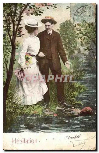 Fantaisie - Couple take a romantic walk Cartes postales