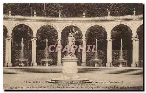 Versailles - Grandes Eaux - Au Centre - L&#39Enlevement - Cartes postales