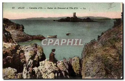Agay Cartes postales Corniche d'or Rocher du Dramont et l'ile d'or
