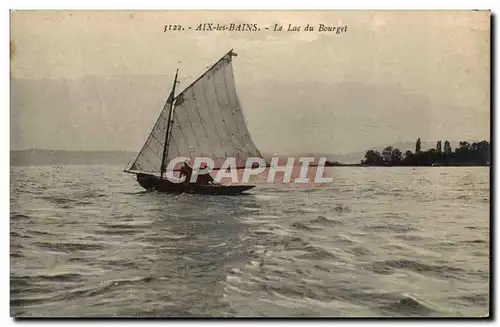 Aix les Bains - Lac du Bourget - Voilier - Sailboat Ansichtskarte AK