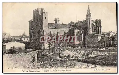 Carcassonne - Beffroi de l&#39Eglise Saint Nazaire Cartes postales