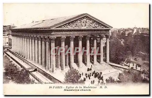 Paris - 8 - Eglise de la Madeleine Cartes postales