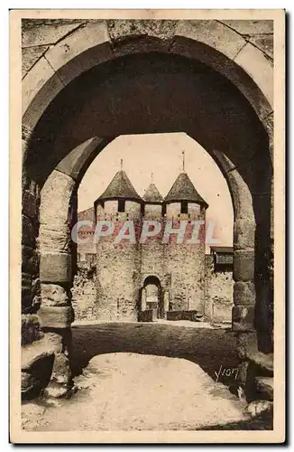 Carcassonne - La Cite - Entree du Chateau Ansichtskarte AK