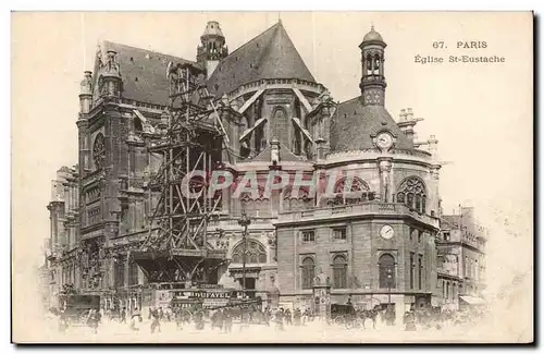 Paris - 1 - Eglise Saint Eustache Ansichtskarte AK