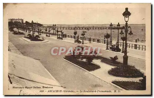 Cartes postales Arcachon Le boulevard Promenade