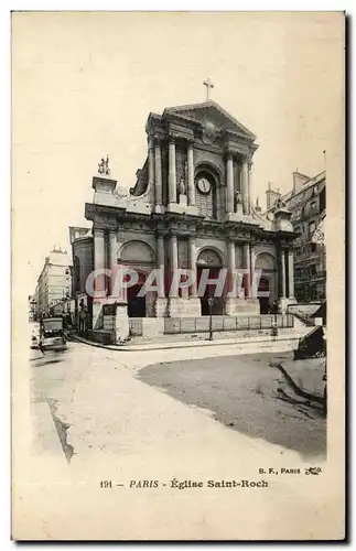 Cartes postales Paris Eglise Saint Roch