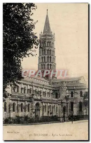 Toulouse Cartes postales Eglise Saint Sernin