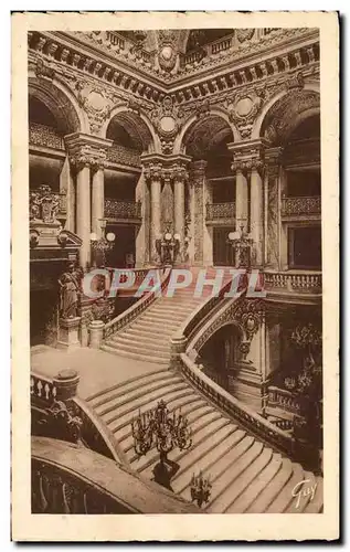 Paris Ansichtskarte AK Opera Le grand escalier