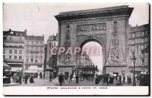 Paris - 10 - Porte Saint Denis - Boulevard - Cartes postales