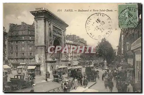 Paris - 10 - Porte Saint Denis - Boulevard - Cartes postales