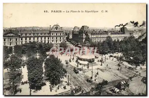 Paris - 10 - Place de la Republique - Cartes postales