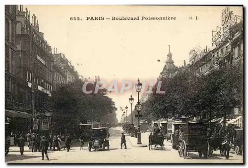 Paris - 2 - Boulevard Poissonniere- Ansichtskarte AK