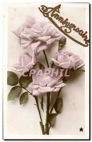 Fetes - Anniversaire - White Rose - Glitter Card Cartes postales