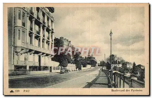 Cartes postales Pau Boulevard des Pyrenees