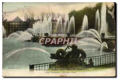 Cartes postales Versailles Les grandes eaux Bassin de Neptune