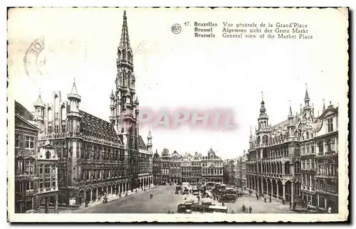 Cartes postales Bruxelles Vue generale de la grand place