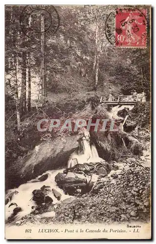 Ansichtskarte AK Luchon Pont a la cascade du Parisien