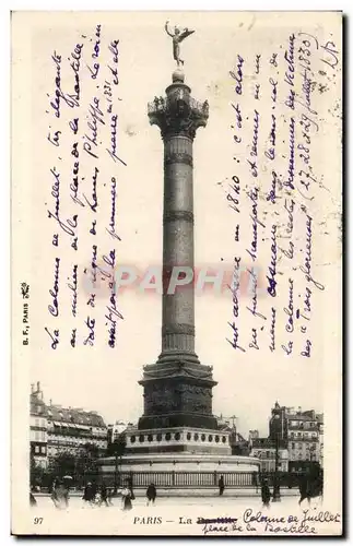 Cartes postales Paris Bastille