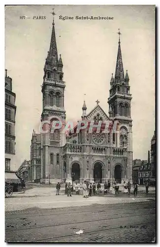 Ansichtskarte AK Paris Eglise Saint Amboise