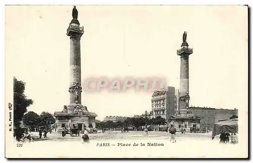 Cartes postales Paris Place de la Nation