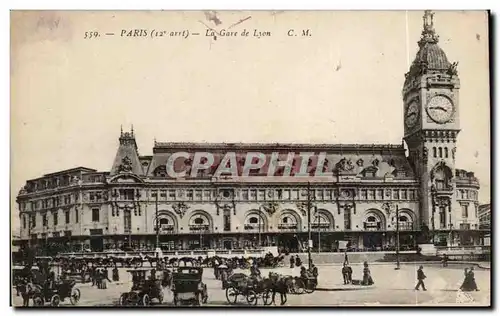 Cartes postales Paris Gare de Lyon