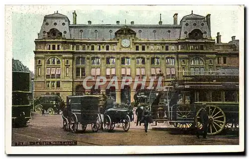 Cartes postales Paris Gare Saint Lazare