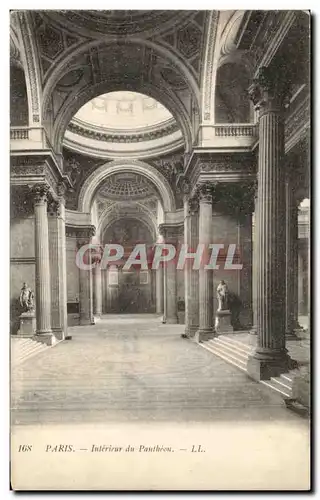 Cartes postales Paris Interieur du Pantheon