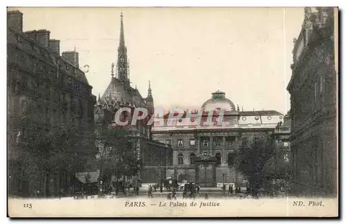 Cartes postales Paris le palais de justice