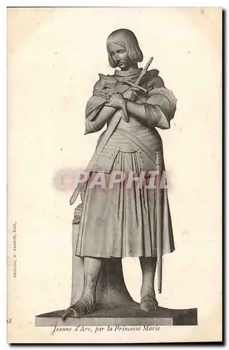 Cartes postales Fantaisie Jeanne d&#39arc par la Princesse Marie