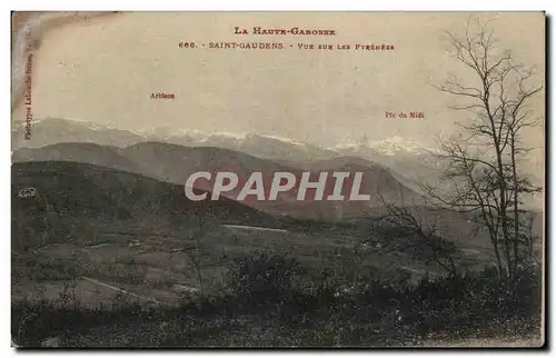 Cartes postales St Gaudens Vue sur les Pyrenees