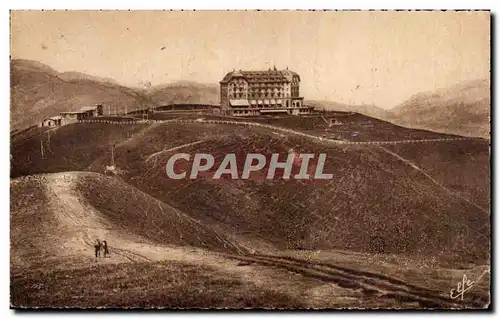 Ansichtskarte AK Luchon Superbagneres La gare et le grand hotel