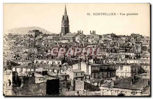 Cartes postales Montpellier Vue generale