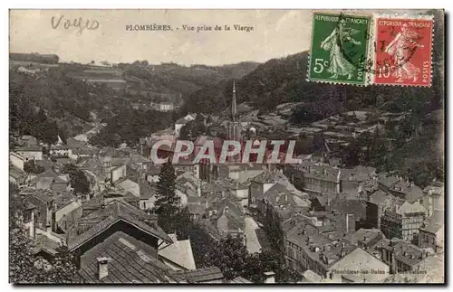 Cartes postales Plombieres Vue prise de la vierge