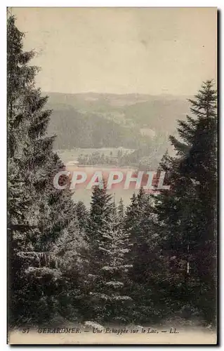 Ansichtskarte AK Gerardmer Une echappee sur le lac