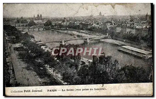 Paris Cartes postales la Seine (vue prise du Louvre)