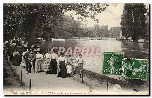 Paris Cartes postales Bois de Vincennes Le lac Daumesnil