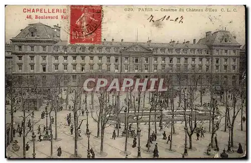 Paris Cartes postales Caserne du chateau d&#39eau