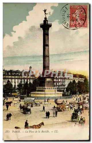 Paris Cartes postales La place de la Bastille