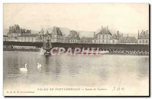 Ansichtskarte AK Palais de Fontainebleau Bassin de parterre