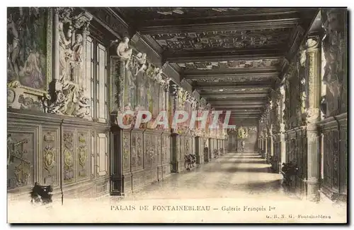 Ansichtskarte AK Palais de Fontainebleau Galerie Francois 1er